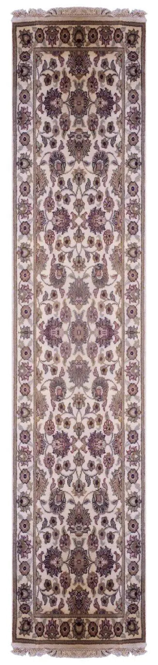 One Of The Kind Indian Hand-Knotted Rug 10' X 2'6"